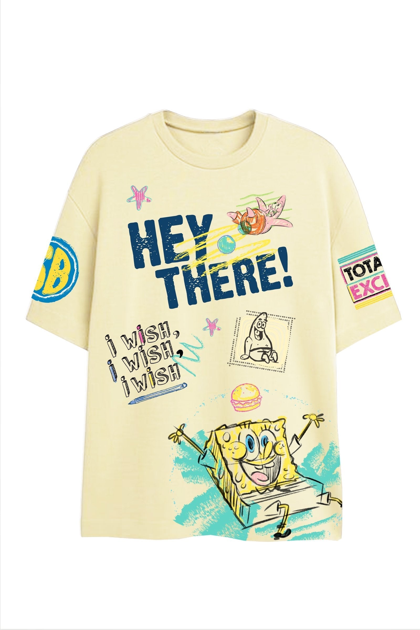 Hey There SpongeBob Oversized T-shirt