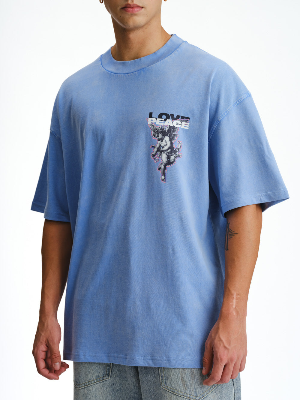 Love And Peace Premium Oversized T-shirt