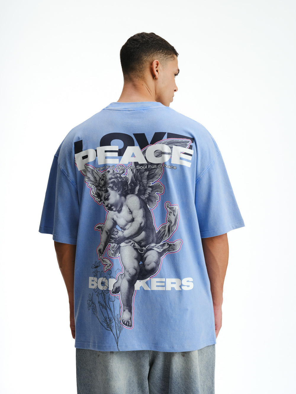 Love And Peace Premium Oversized T-shirt
