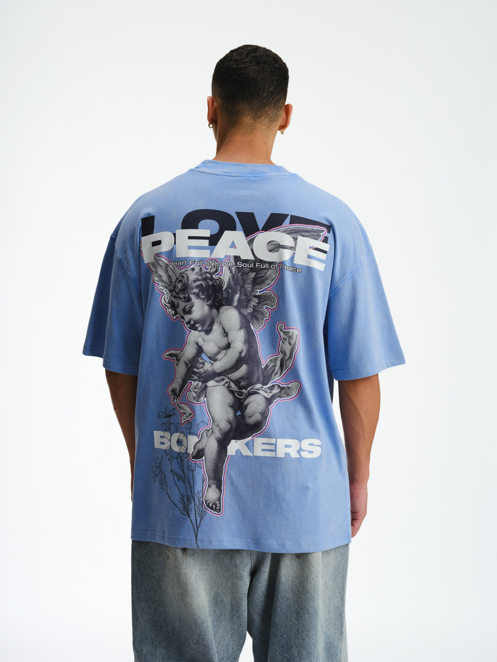 Love And Peace Premium Oversized T-shirt