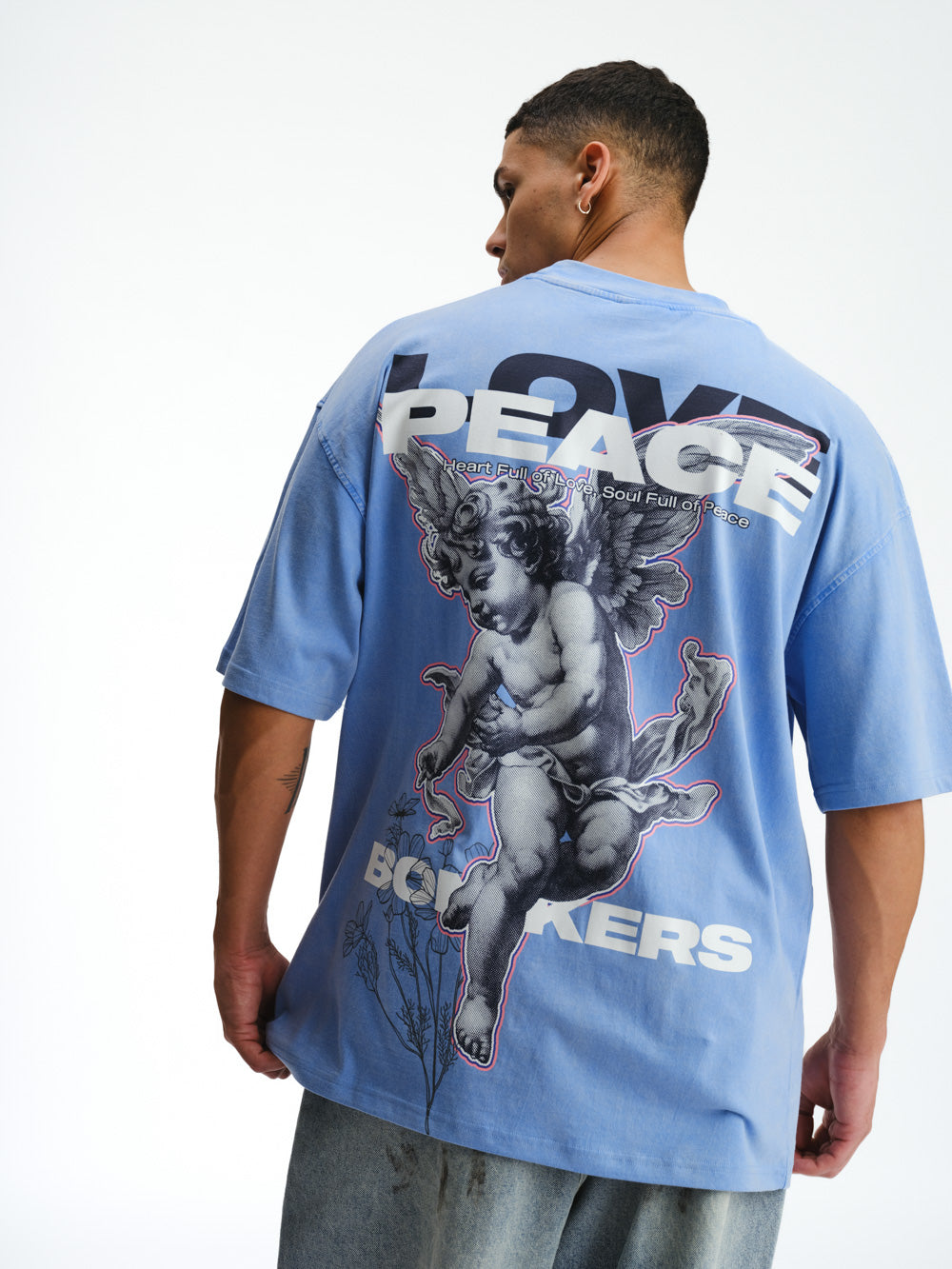 Love And Peace Premium Oversized T-shirt