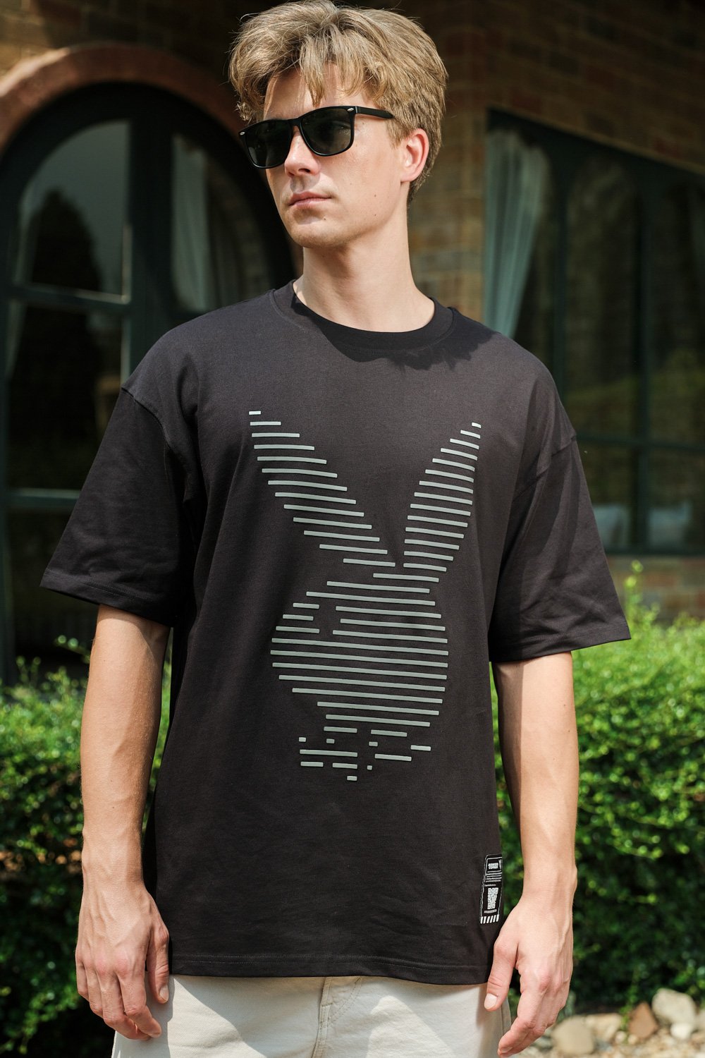 PlayBoy HD Print Oversized T-shirt