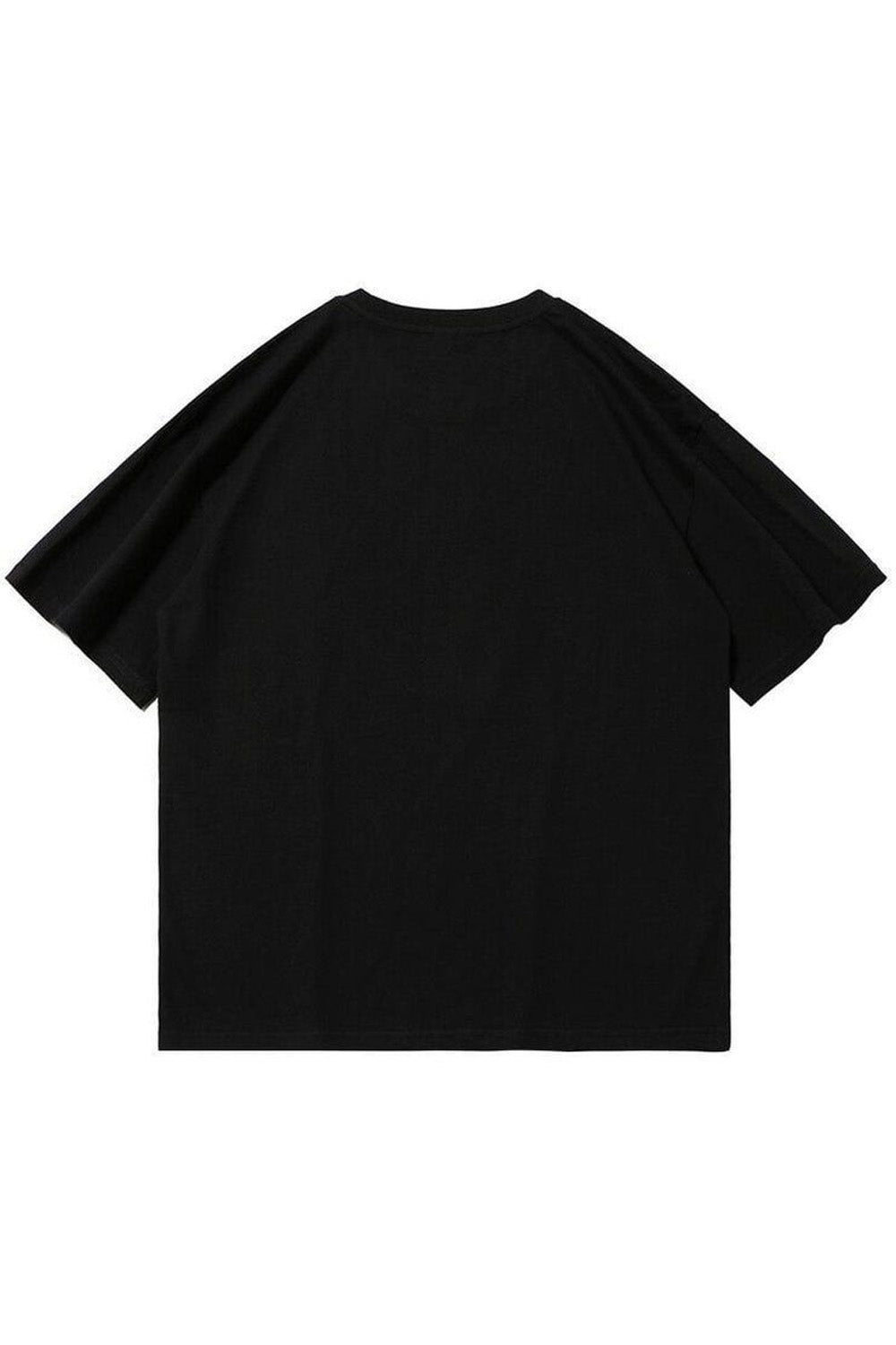 Pumpkin Tales Black Oversized T-shirt