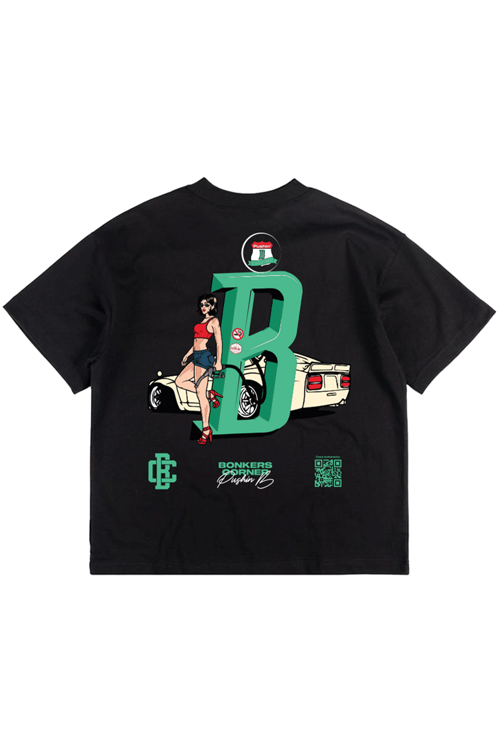Play Check Supima Oversized T-shirt