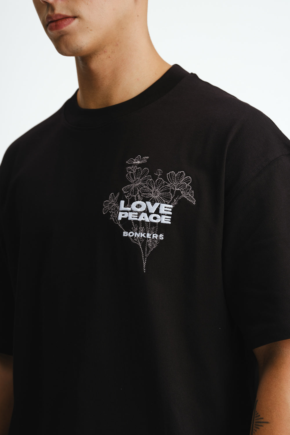 Signature Love And Peace Premium Oversized T-shirt