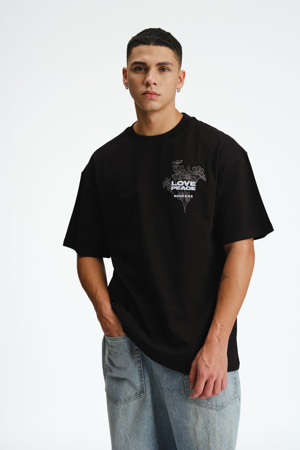 Signature Love And Peace Premium Oversized T-shirt
