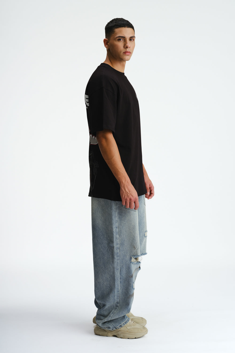 Signature Love And Peace Premium Oversized T-shirt